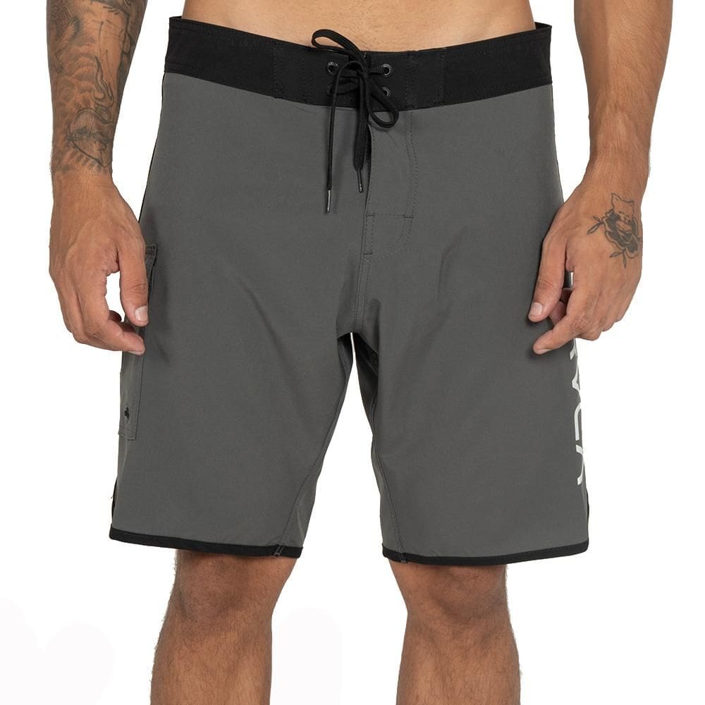 Bermuda RVCA Eastern Color 18” WT25 Masculina Cinza