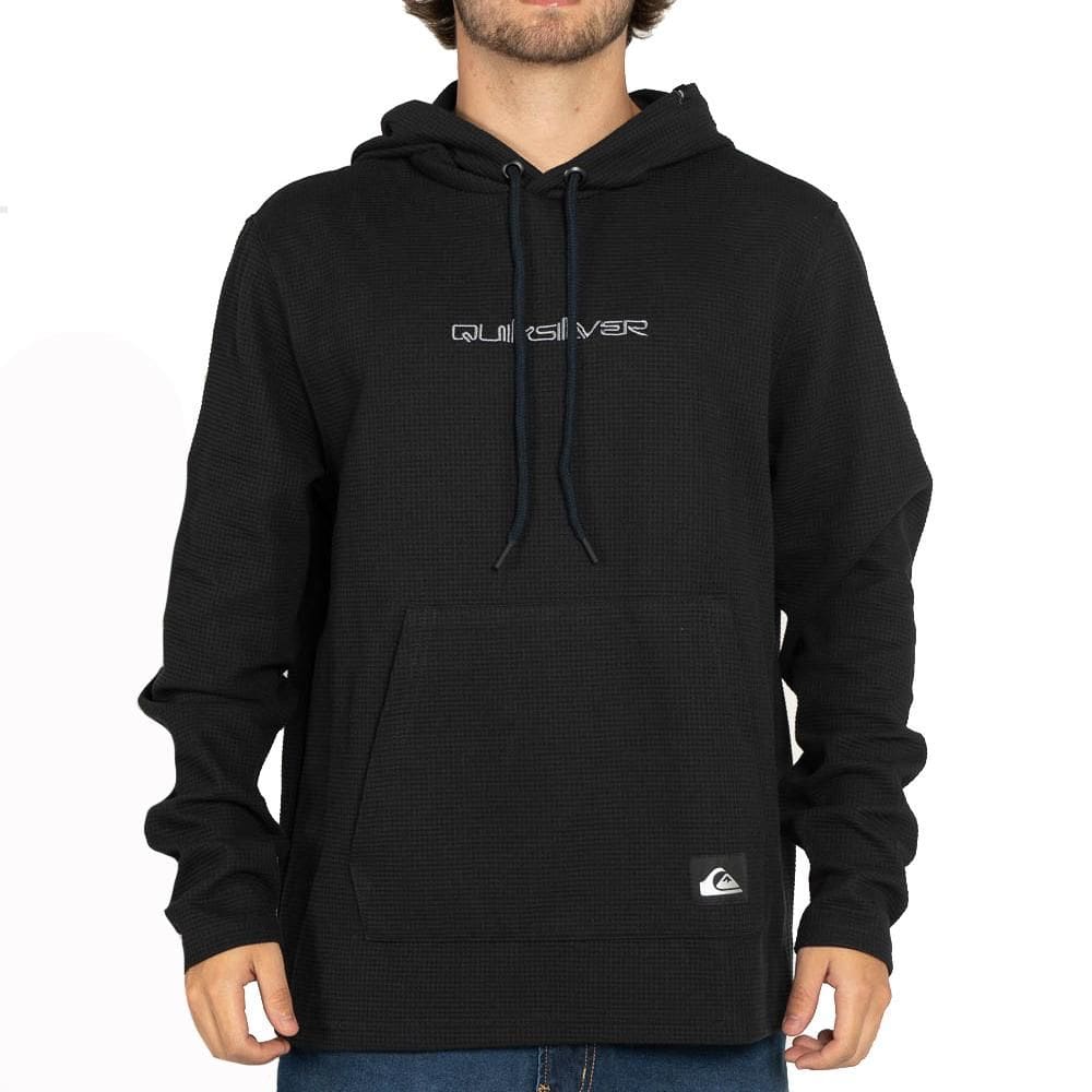 Moletom Quiksilver Canguru Blackout WT25 Masculino Preto