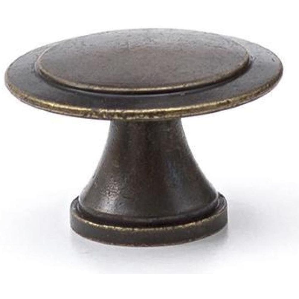 Kit 15 Puxadores Redondo Metal Para Móveis Ouro Velho