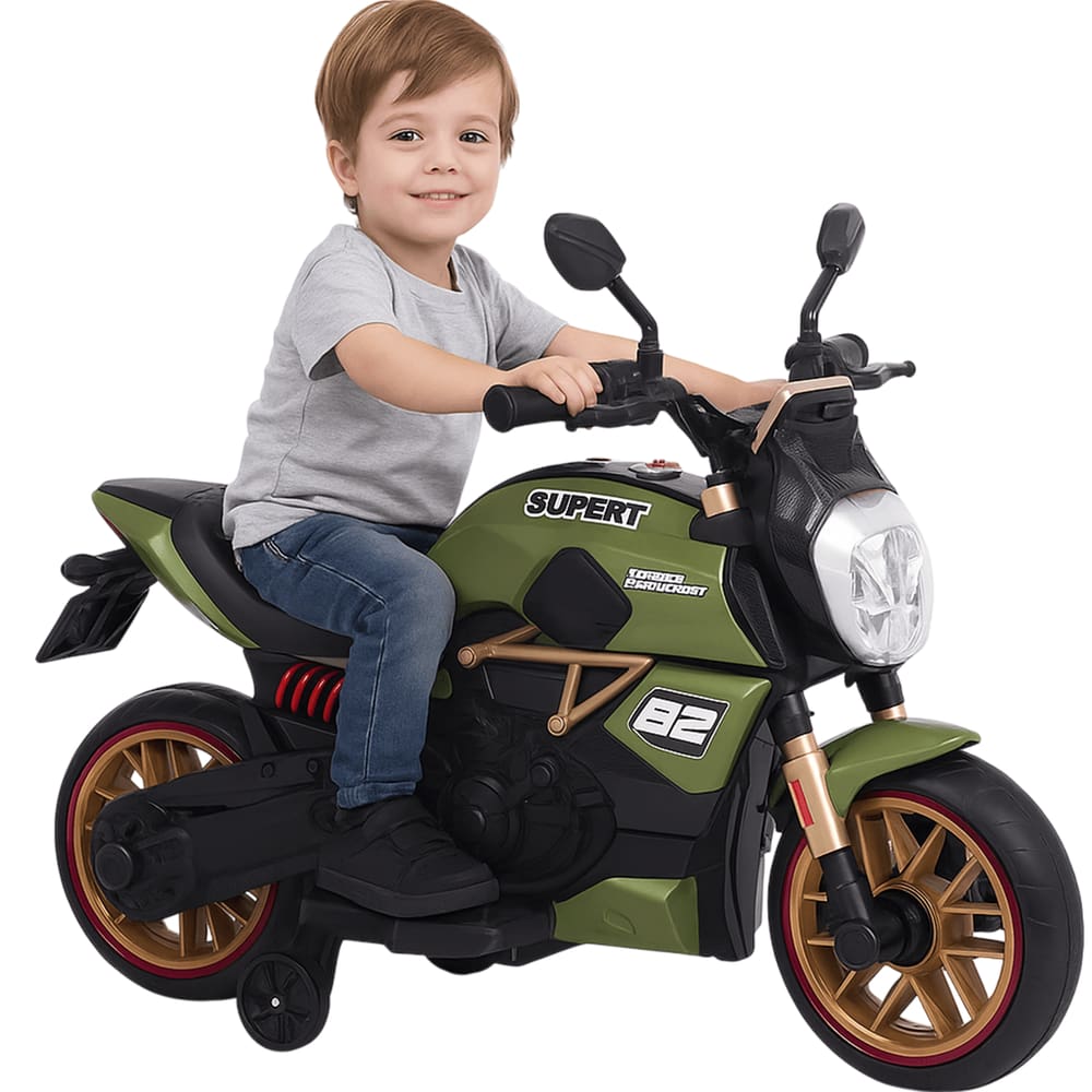 Moto Elétrica Infantil Biemme Power Duo Verde 12V