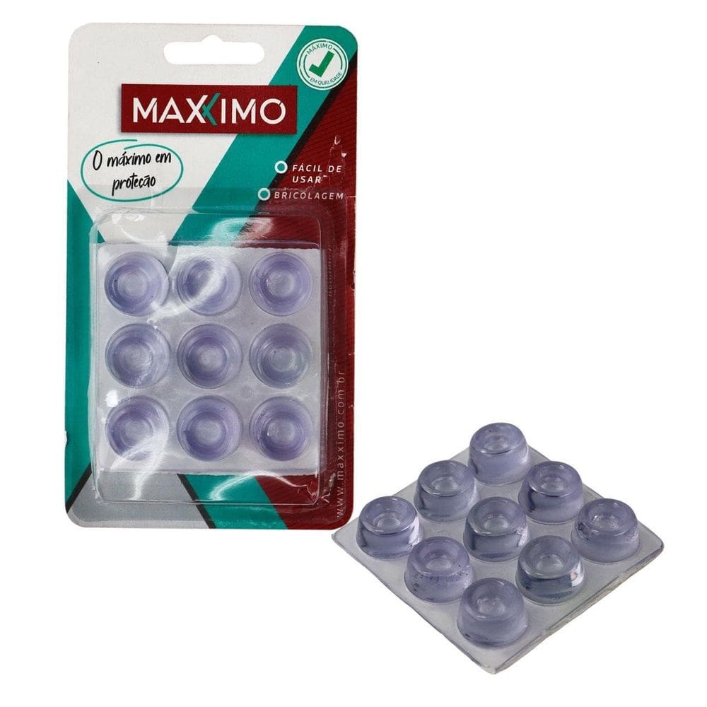 Protetor Anti Impacto 9 Pçs 22mm Redondo - Tudo em Caixa