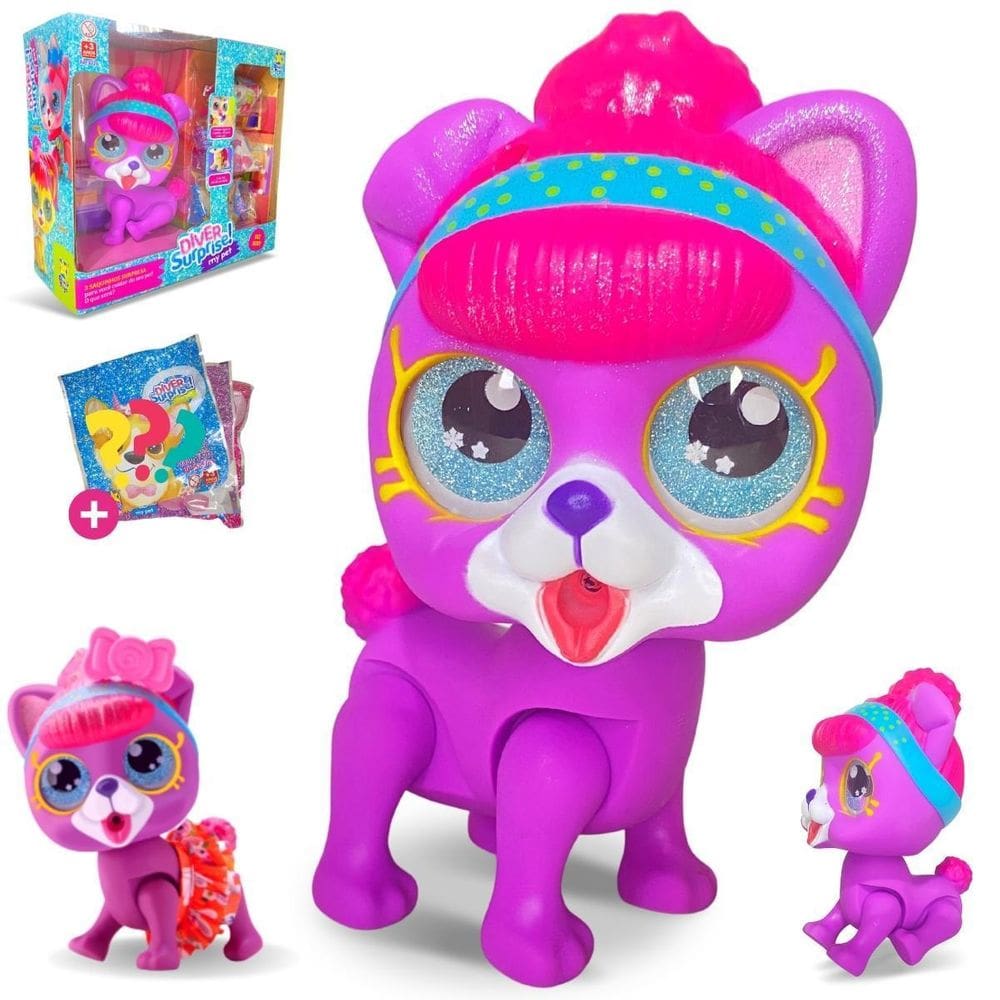 Brinquedo Faz Xixi Com Acessórios Surpresa - Cachorrinha