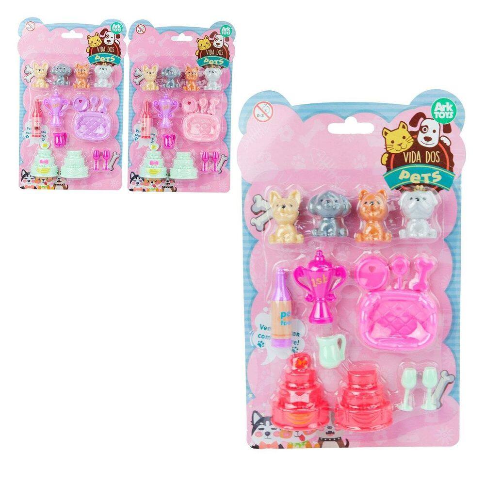 KIT Pets de Plástico 15 Peças Color - Tudo em Caixa