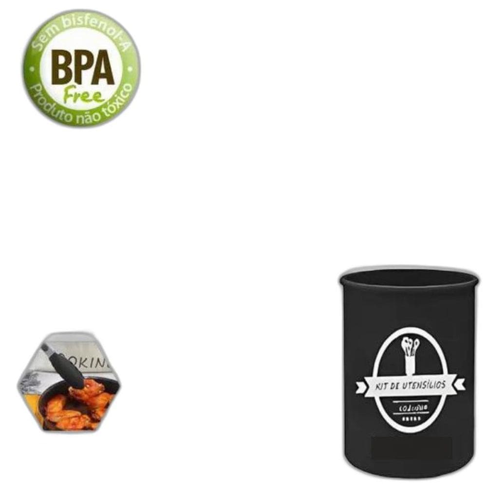 Conjunto 12 Utensílios Cozinha Silicone Conjunto Cabo