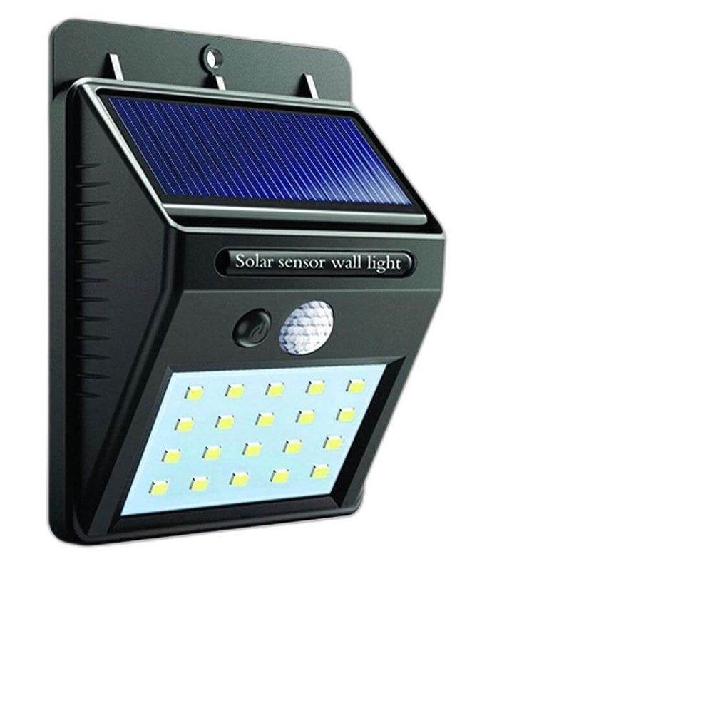 Luminária Carregamento Solar Leds Sensor Movimento Presença