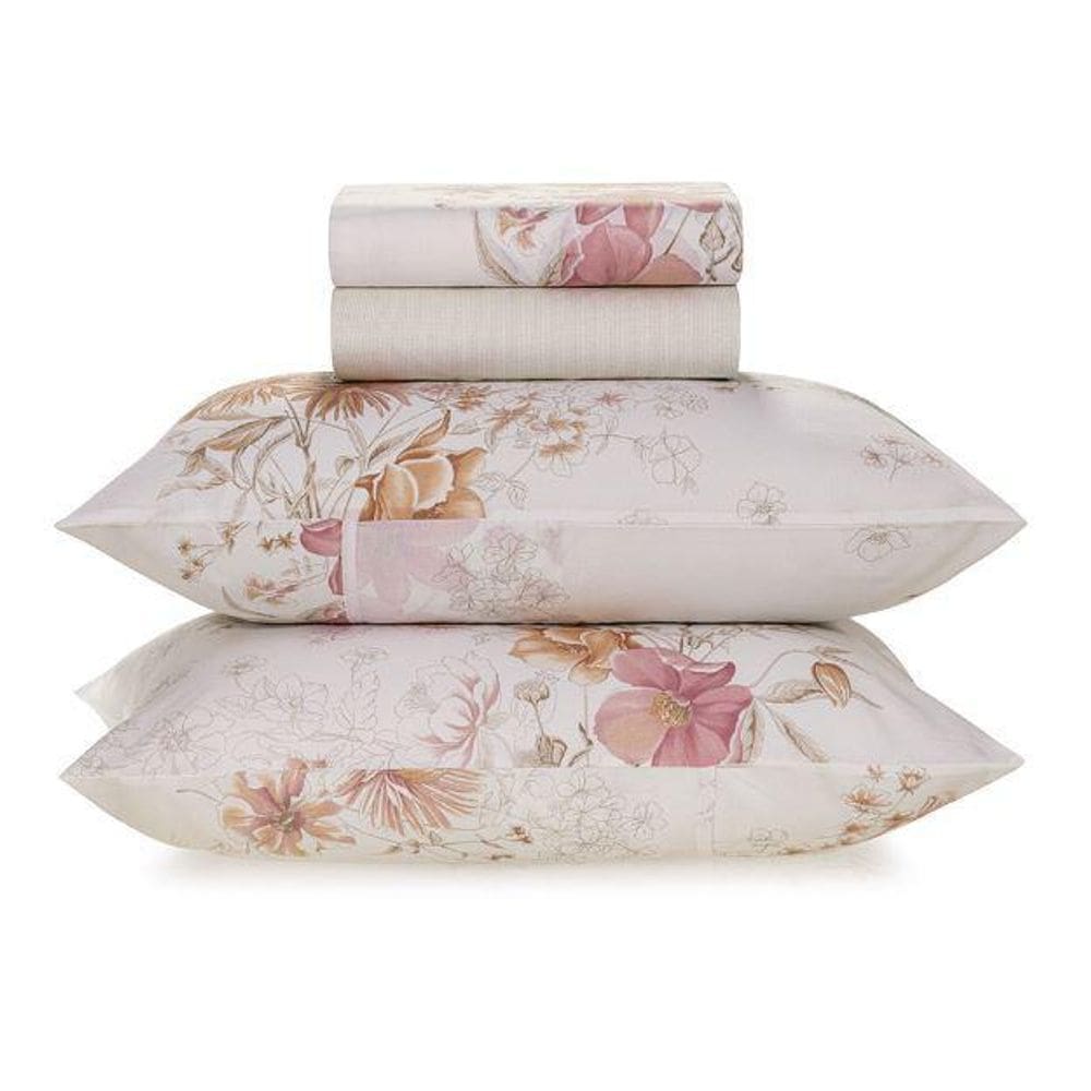 Jogo De Cama Casal Helena 160 Fios Karsten