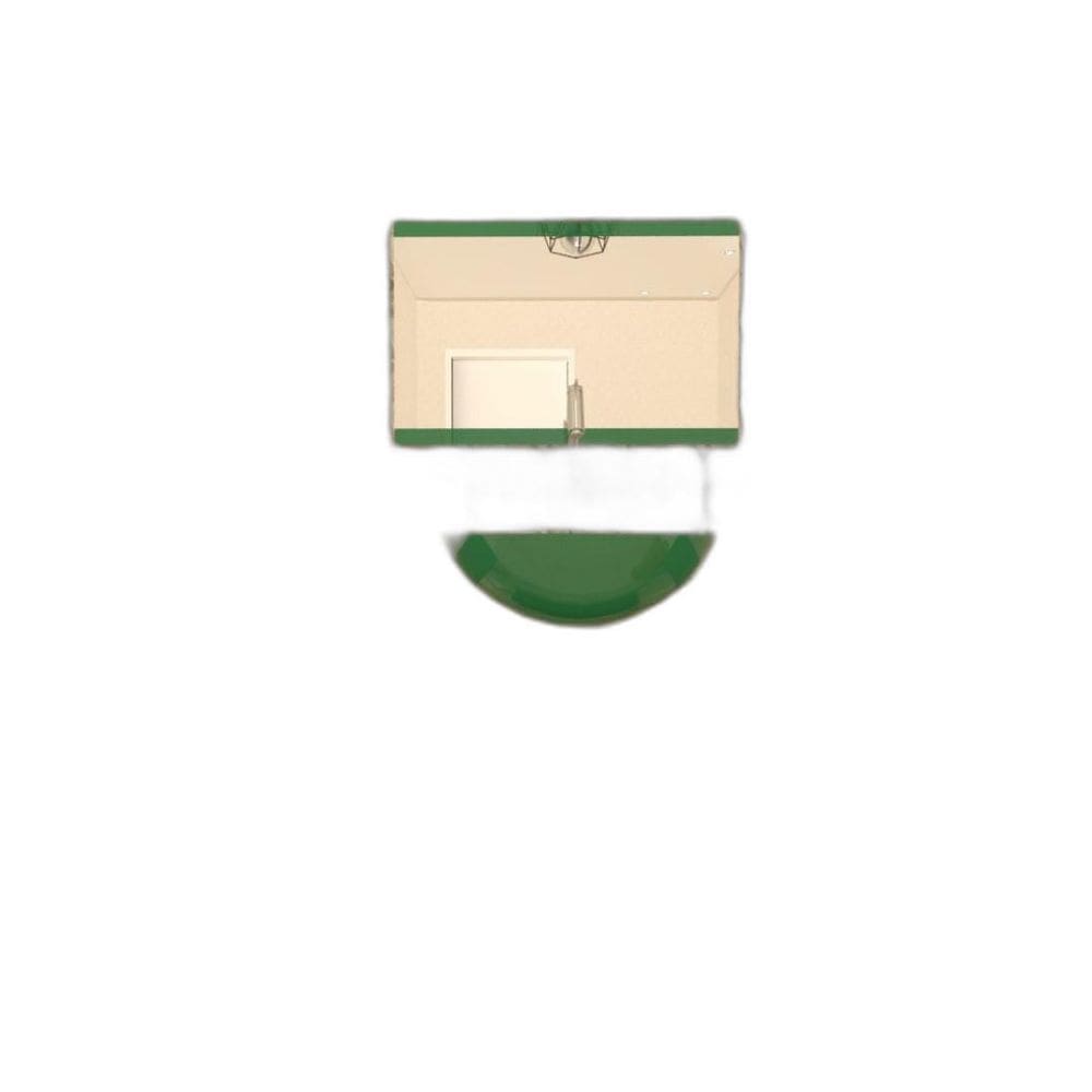 Gabinete De Vidro 60Cm Ac Com Cuba Redonda - Verde