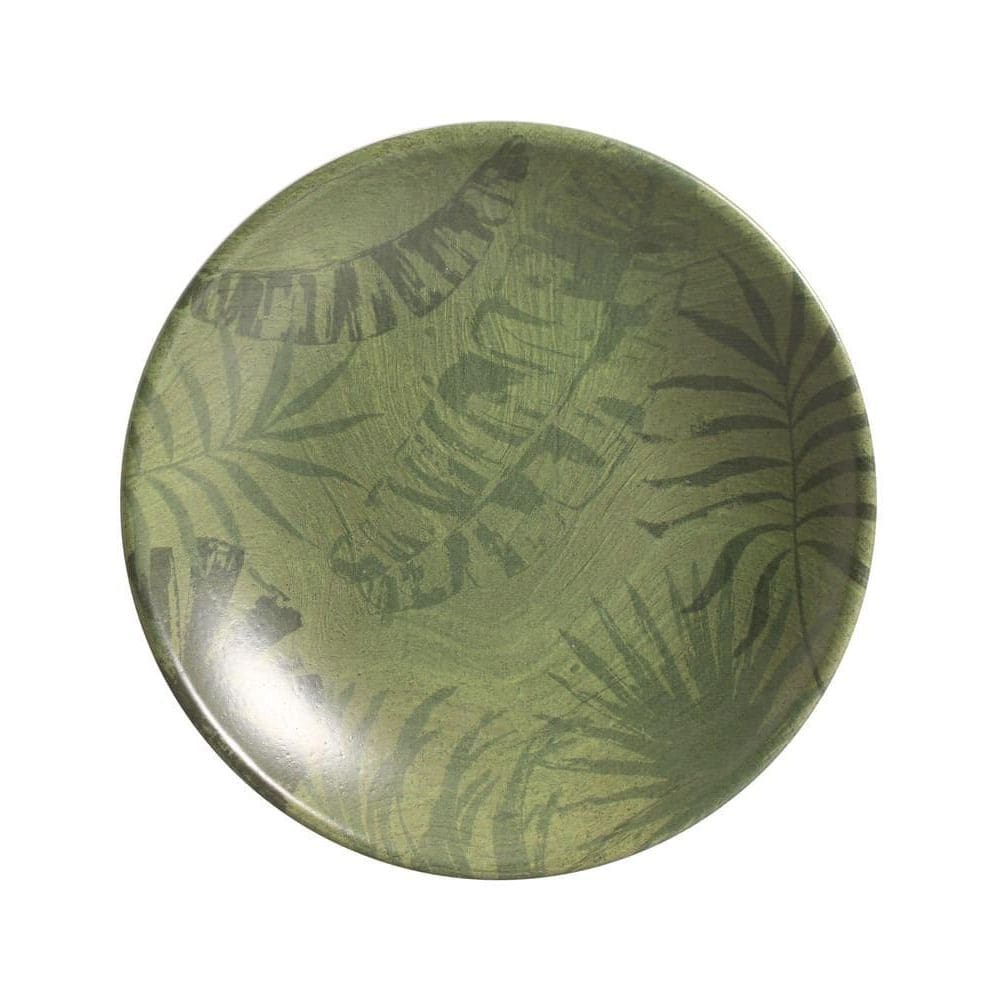 Conjunto Com 6 Pratos Fundo Coup Palm Tree Olive 25Cm