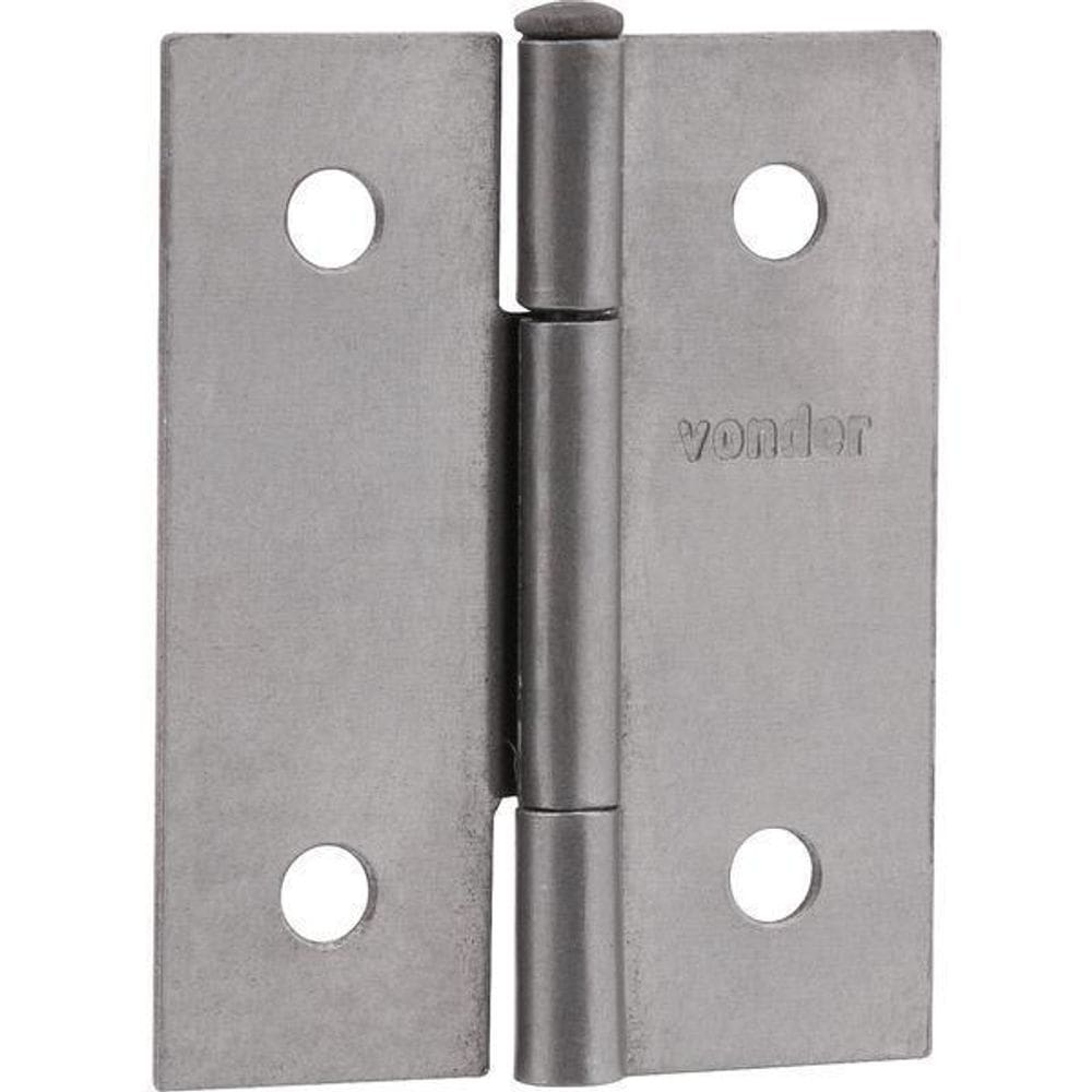 Dobradiça Para Porta 2 Aço Carbono Polido Vonder