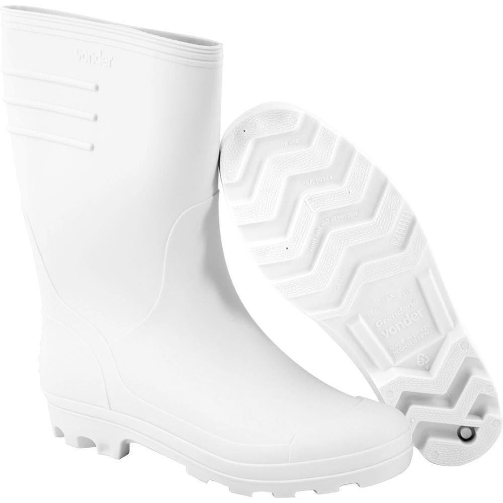 Bota Pvc Vonder Branca Sem Forro 43