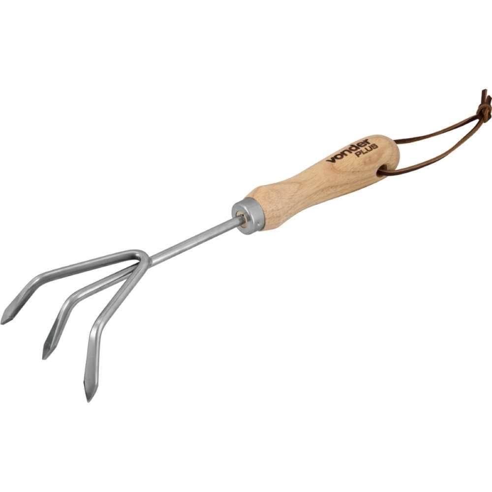 Ancinho 3 Dentes Inox Para Jardim Vonder Plus