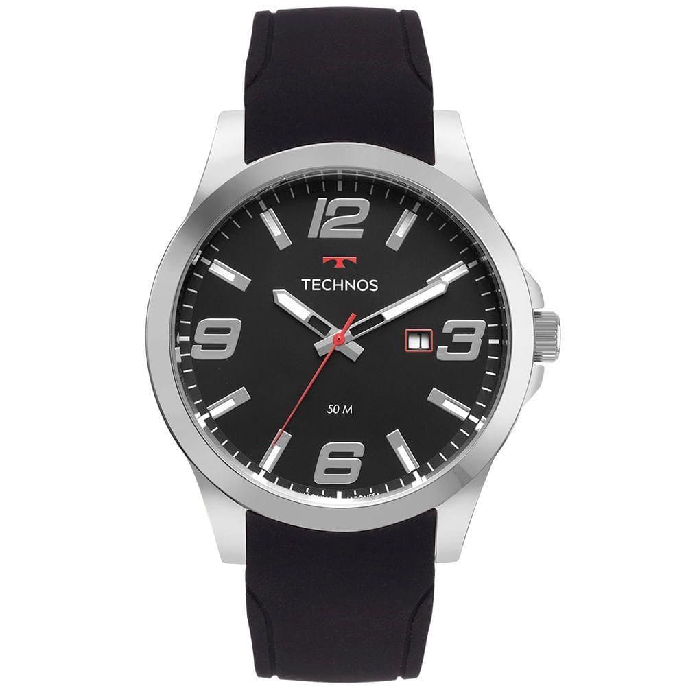 Relógio Technos Masculino Racer Prata - 2115tyw/2p Relógio Technos Masculino Racer Basico Prata - 2115tyw/2p