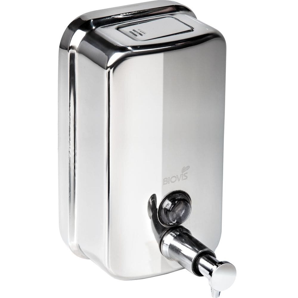 Dispenser Sabonete/Álcool Gel - 1300ml | Aço Polido Manual