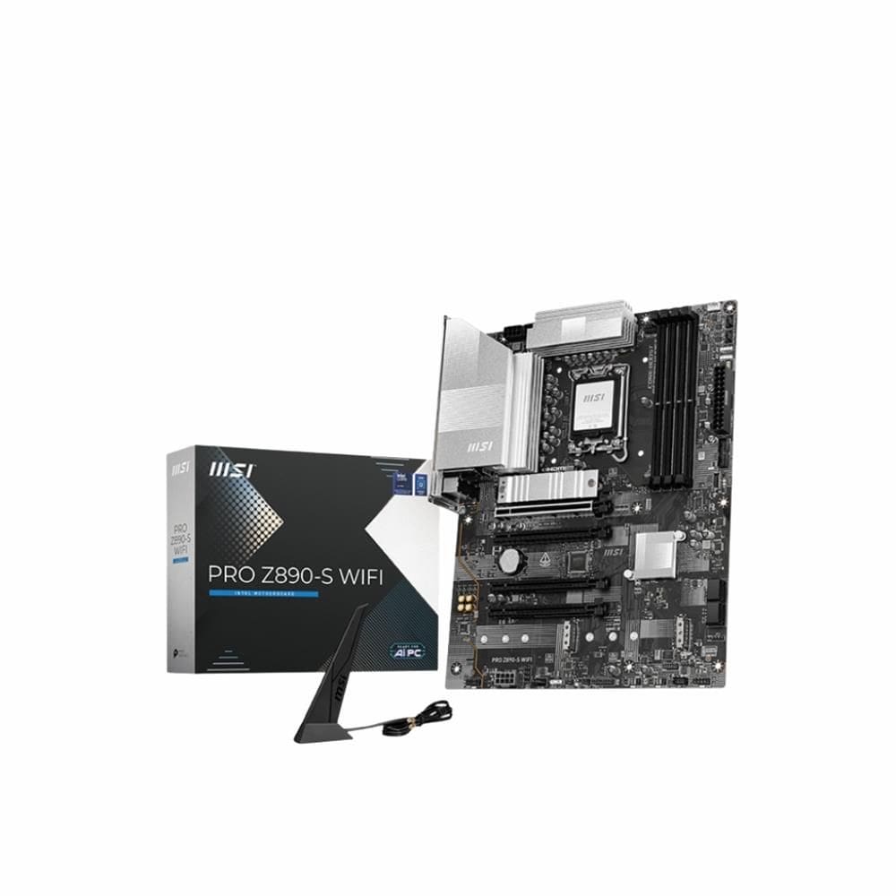 Placa Mãe MSI PRO Z890-S LGA 1851, DDR5, PCIe, M.2, SATA, 2.5 Gbps, USB Type-C, Wi-Fi, Bluetooth
