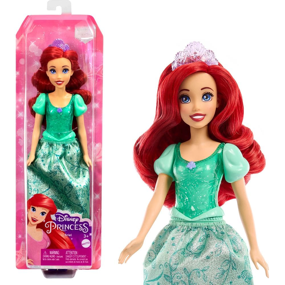 Boneca fashion Mattel Disney Princess Ariel com visual cintilante