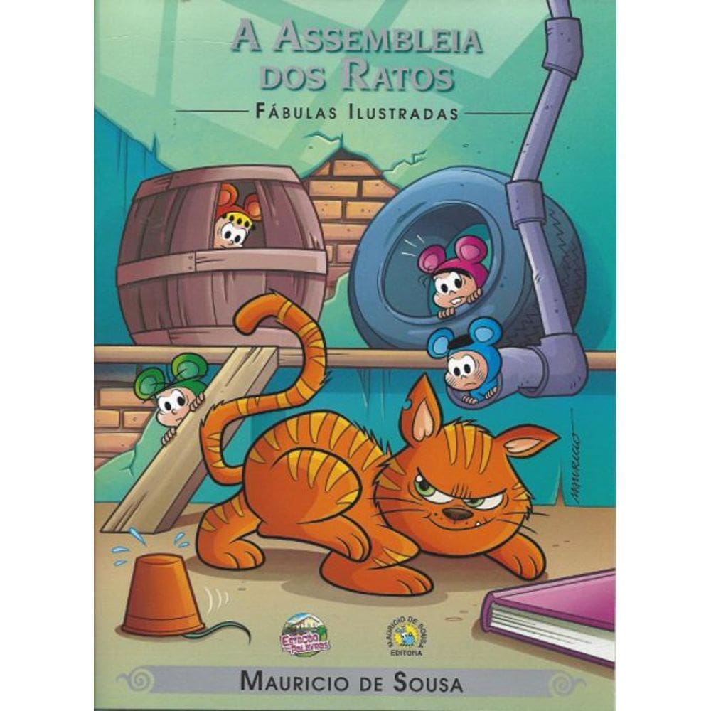 Livro Fábulas Ilustradas Turma Da Mônica A Assembléia Ratos