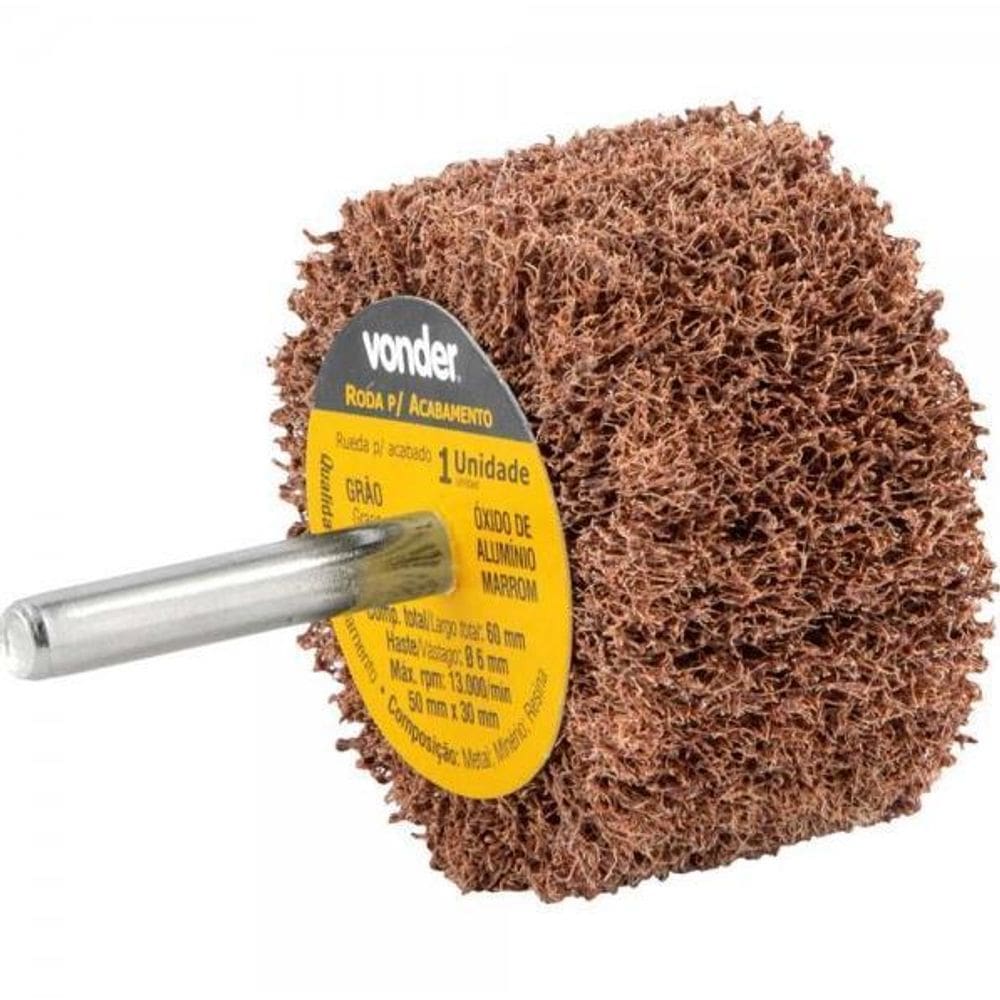 Roda Com Haste Para Acabamento 50X30Mm G100 Vonder