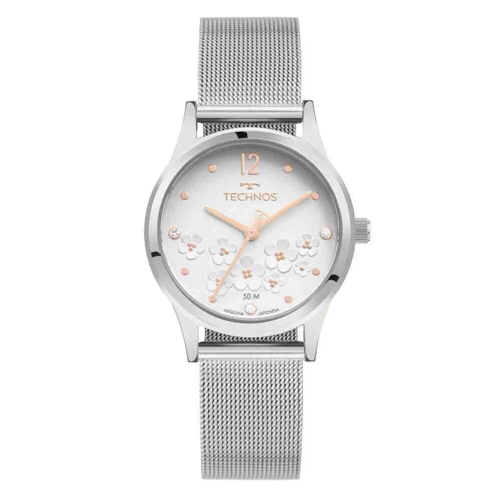 Relógio Technos Trend Prata Feminino 2036Nau/1K