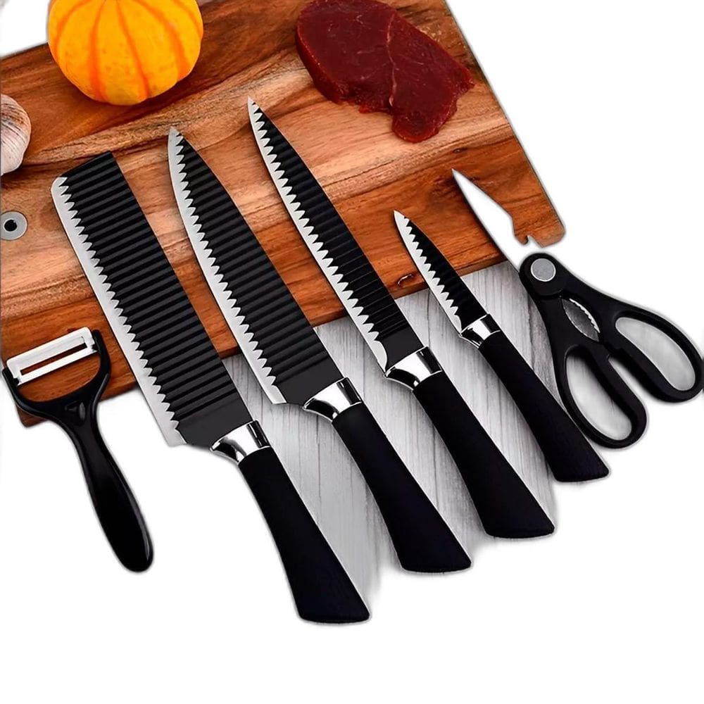 Conj. Facas 6 Peças Everrich Inox Antiaderente