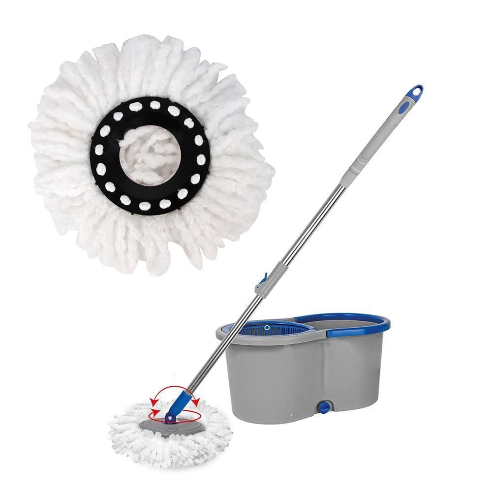 Refil Mop Giratório 100% Microfibra Branco - Clean Tech