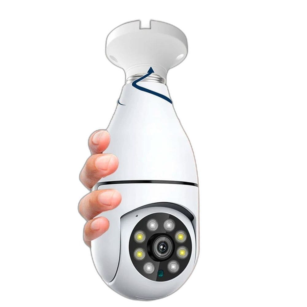 Camera Wifi Lampada Ip 360 Segurança