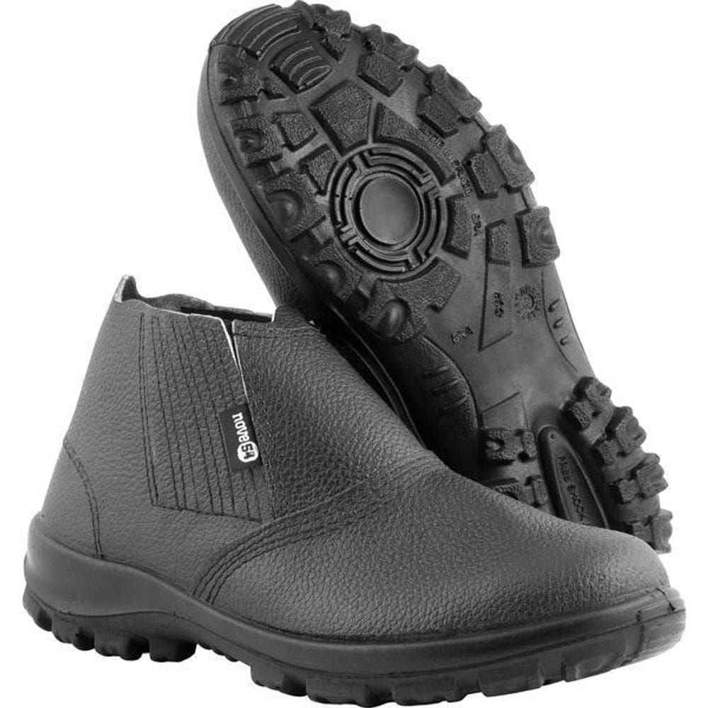 Botina Monod. Elástico Com Biqueira Aço 38 Sola Pu Ben0038