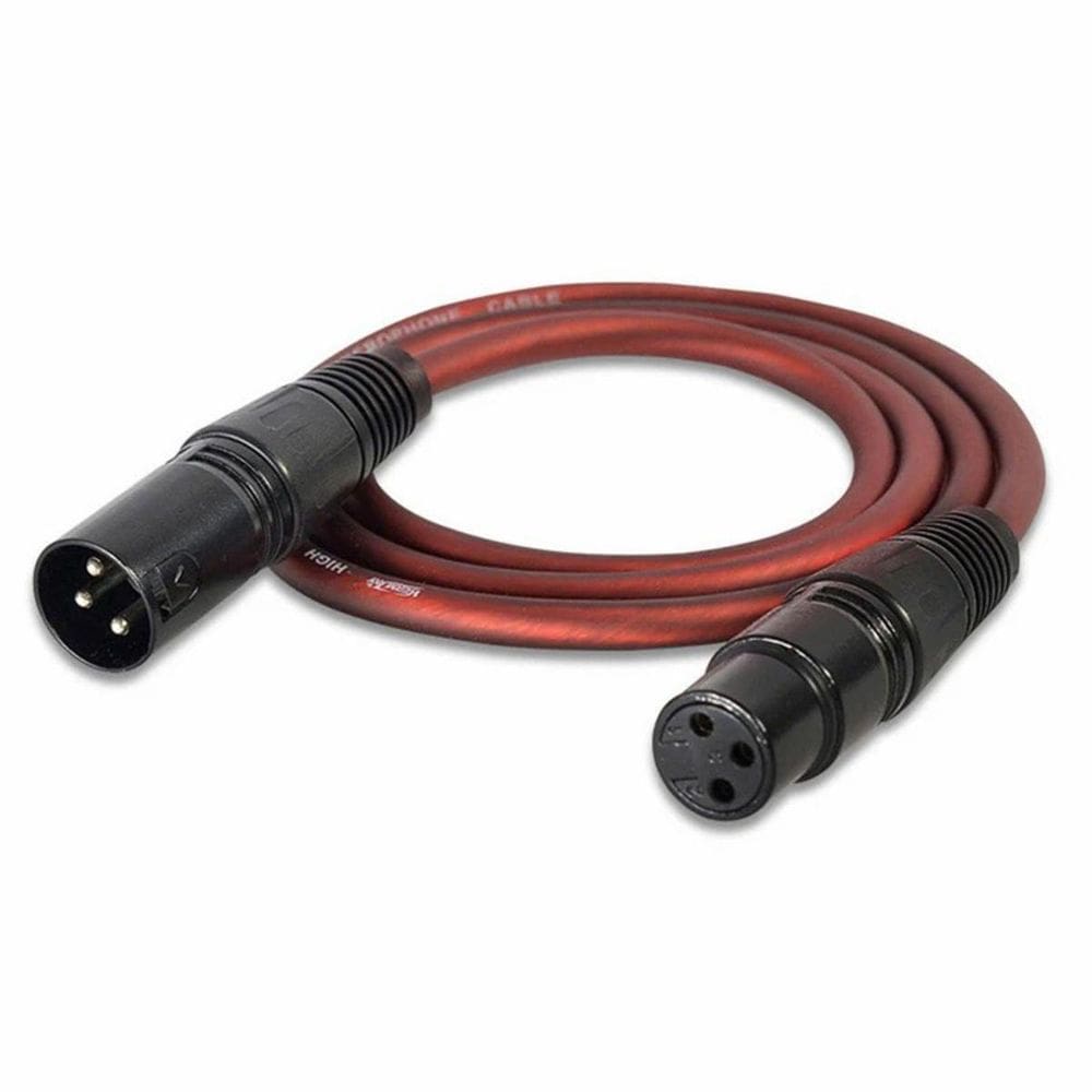 Cabo Extensor Microfone Xlr 1M Canon Macho Fêmea Balanceado