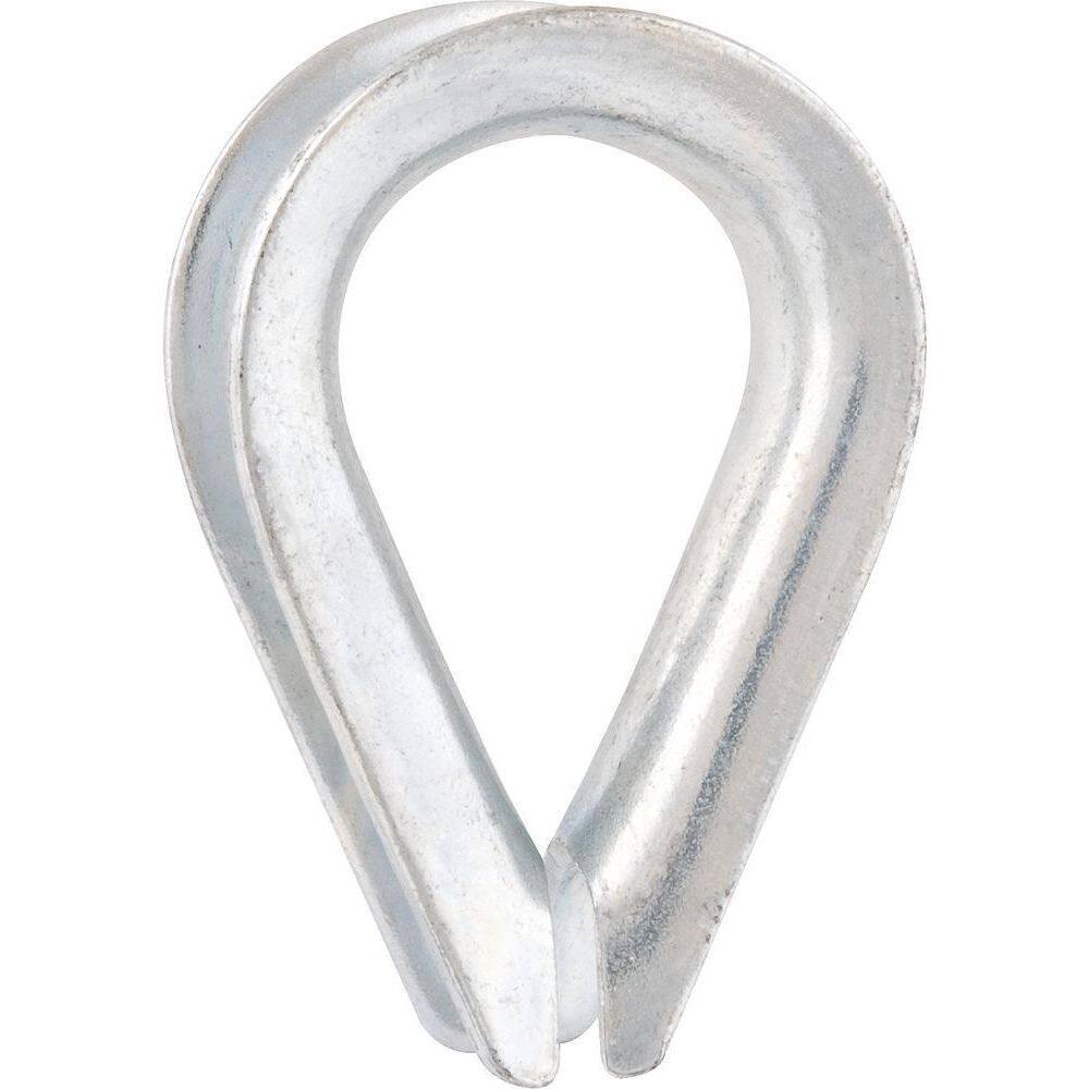 Anilha Para Cabo Aço 1/8 Leve Galv Com 2 Pç Cart Vonder