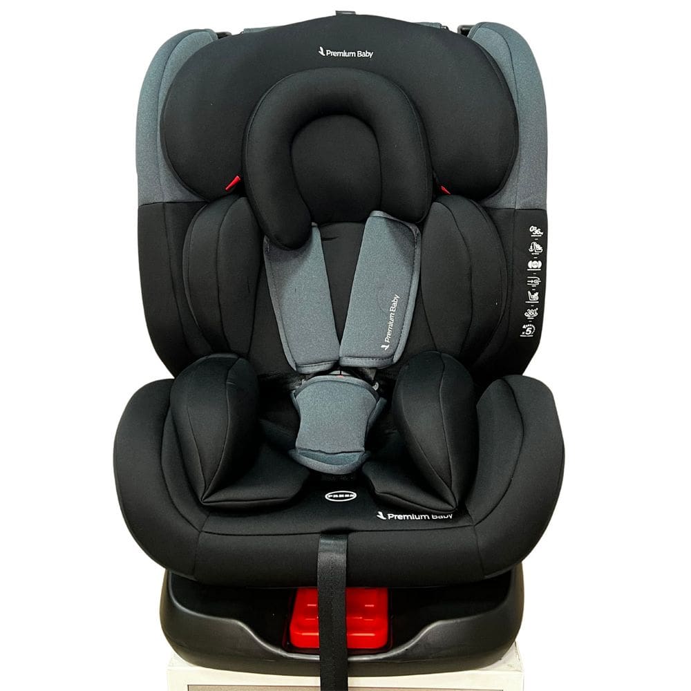 Cadeirinha Para Auto Premium Baby Prime 0 A 36kg Isofix Top Tether Base Giratória 360 Reclinável Preto Cadeira Passeio Carro Booster Bebê Infantil 