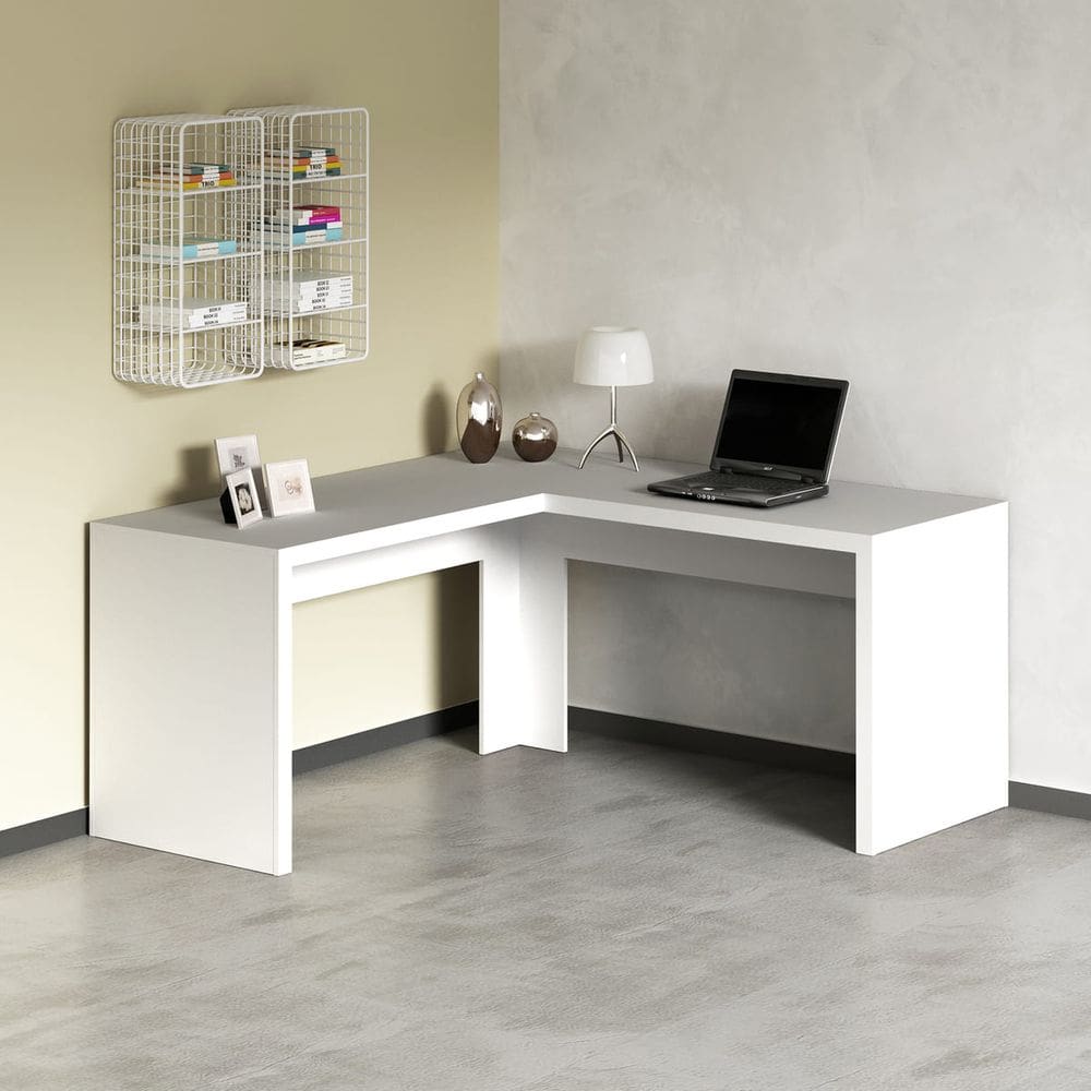Mesa de Canto para Escritório Branca Office Angular ME4116