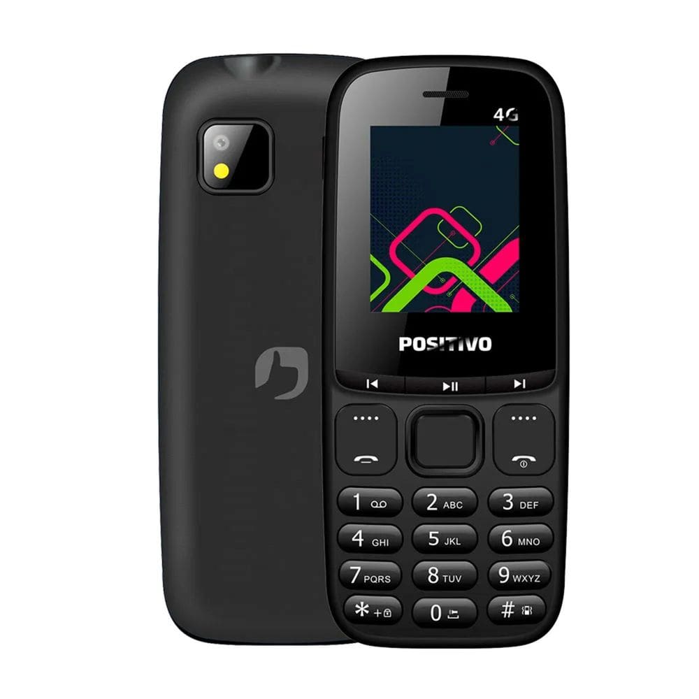 Celular Positivo P26 4G Dual chip Tela 1.8&quot; Rádio FM Câmera