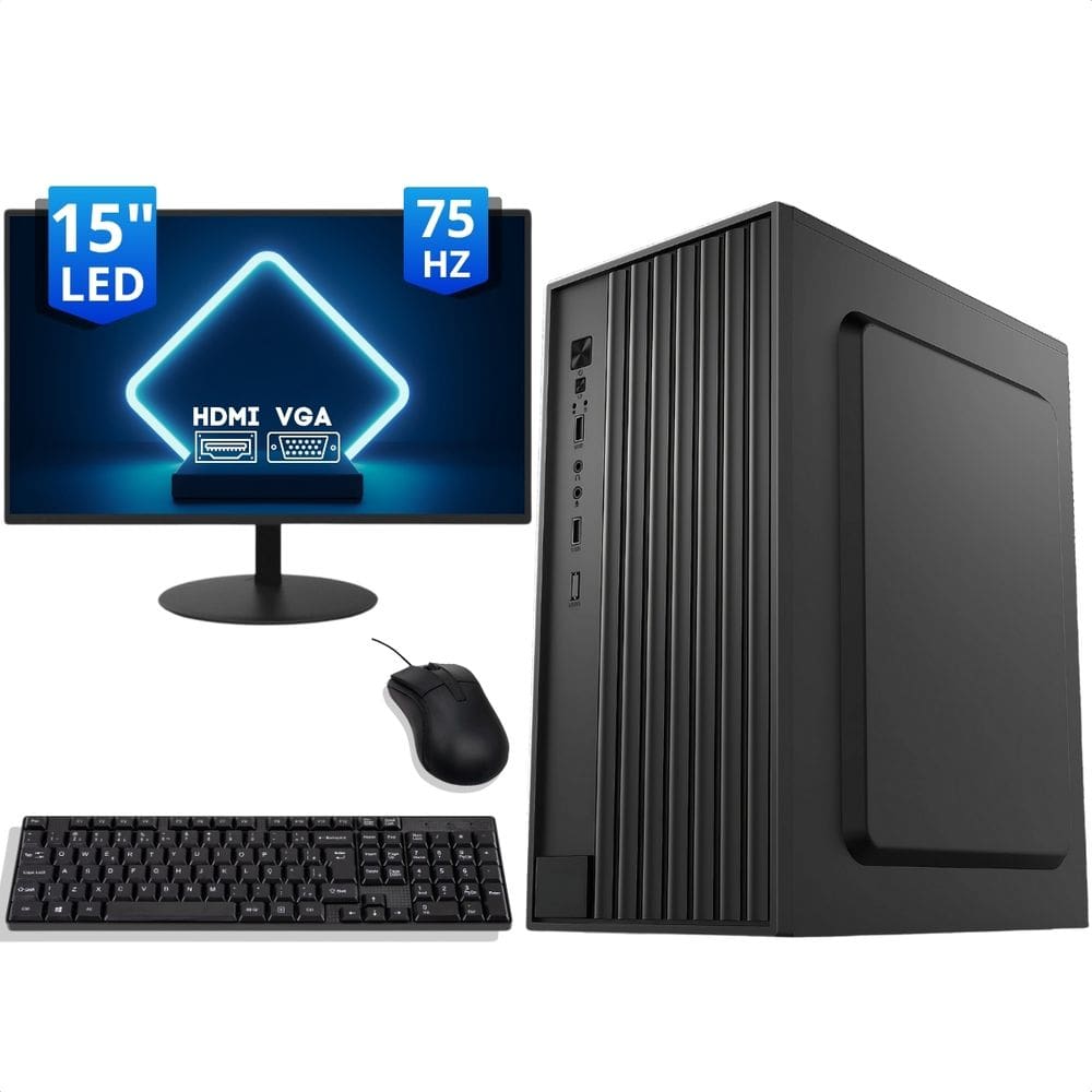 Computador Completo Intel I5 16gb Ssd 480gb Com Wifi Monitor - Desktop 04 - Integrada