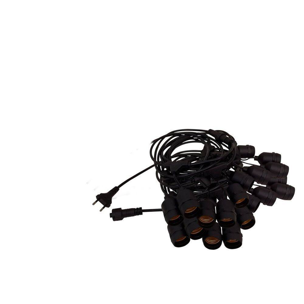 Varal de Luzes 1000cm Bocal E-27 Bivolt sem Lâmpadas Foxlux