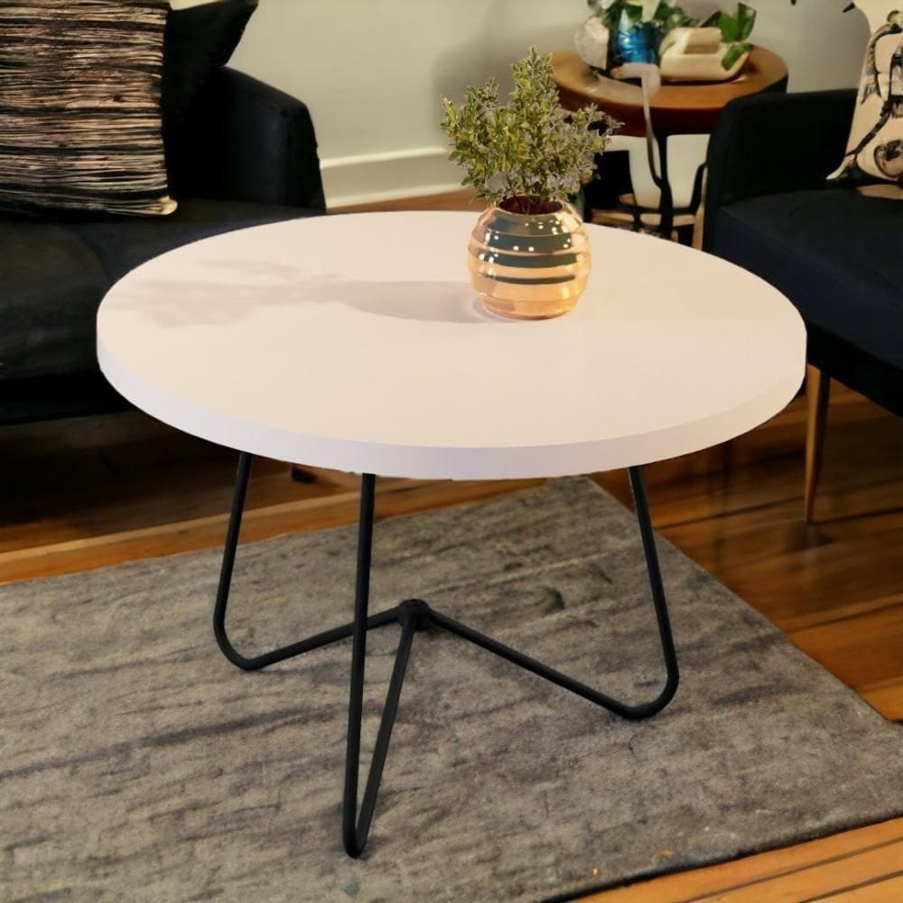 Mesa De Centro Jb 8006 Pérola E Preto Bechara