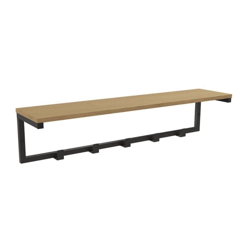 Cabideiro De Quarto Industrial Li042 Freijo-preto - Kappesberg