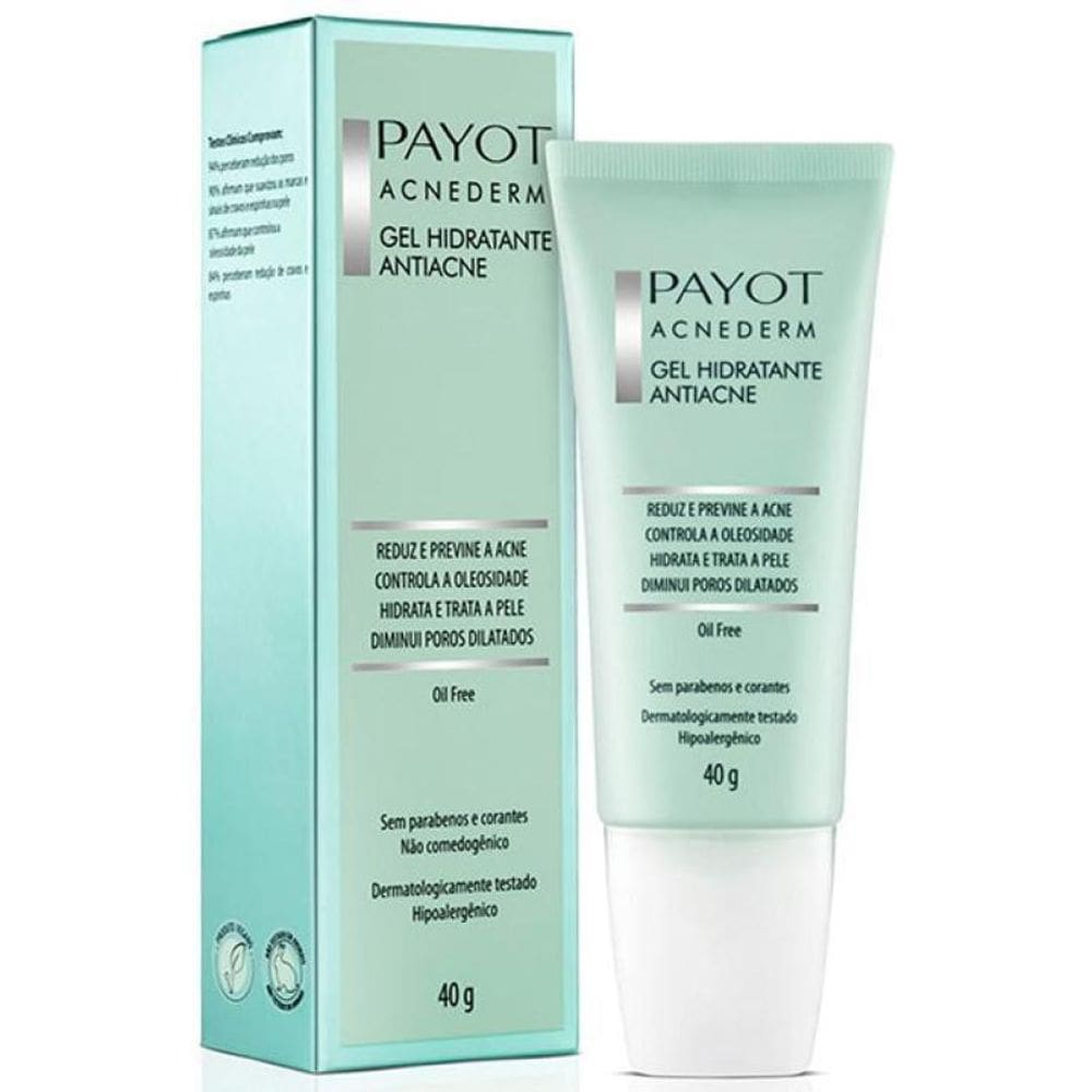 Kit Limpeza Tonificação E Gel Hidratante Acnederm Payot