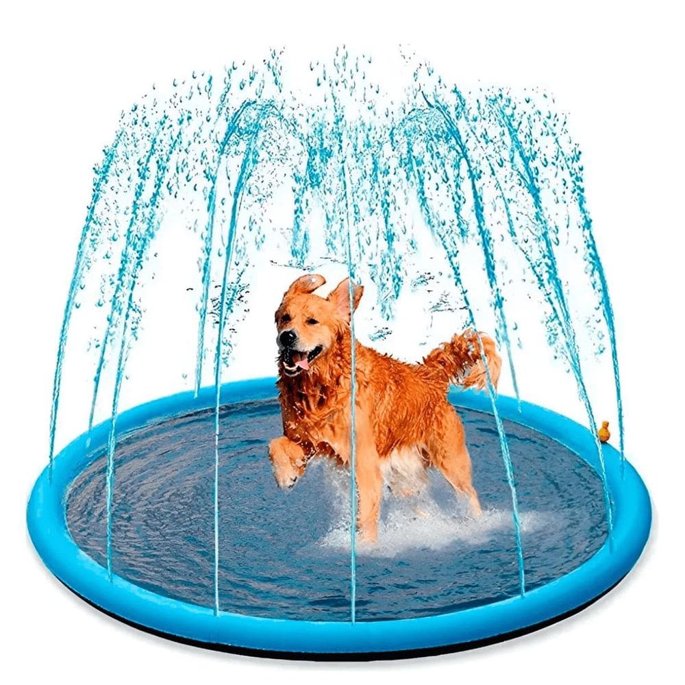 Tapete Piscina Chafariz Inflável Água Para Pet Ou Crianças