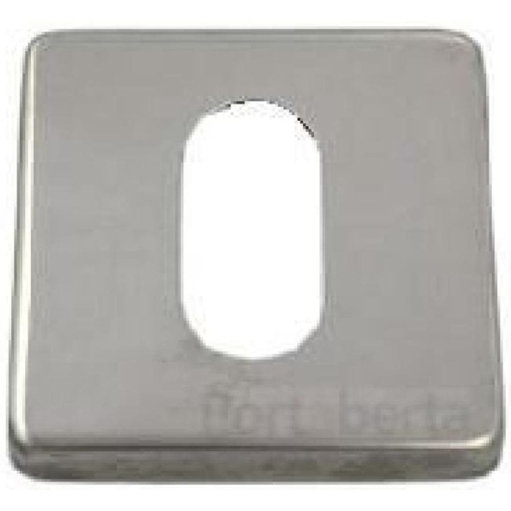 Kit Roseta Avulsa Fechadura Externa Imab Inox Polido Cromada