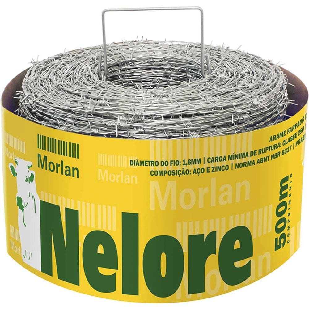 Arame Farpado Nelore 1,60mm - Resistência 250kgf