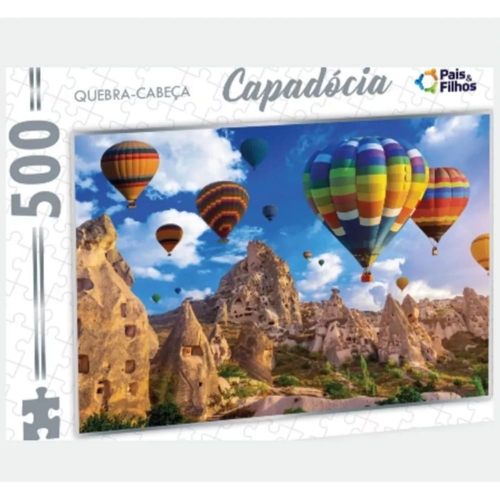 Quebra cabeça Capadocia Balões 500 peças - Puzzle QC Pais e filhos