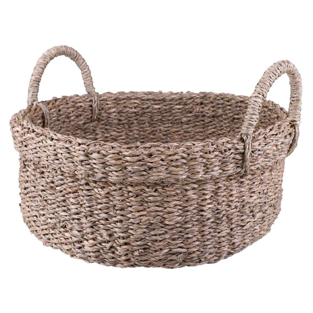 Cesto Decorativo Oval com Alça Cazza Galé 13x33cm