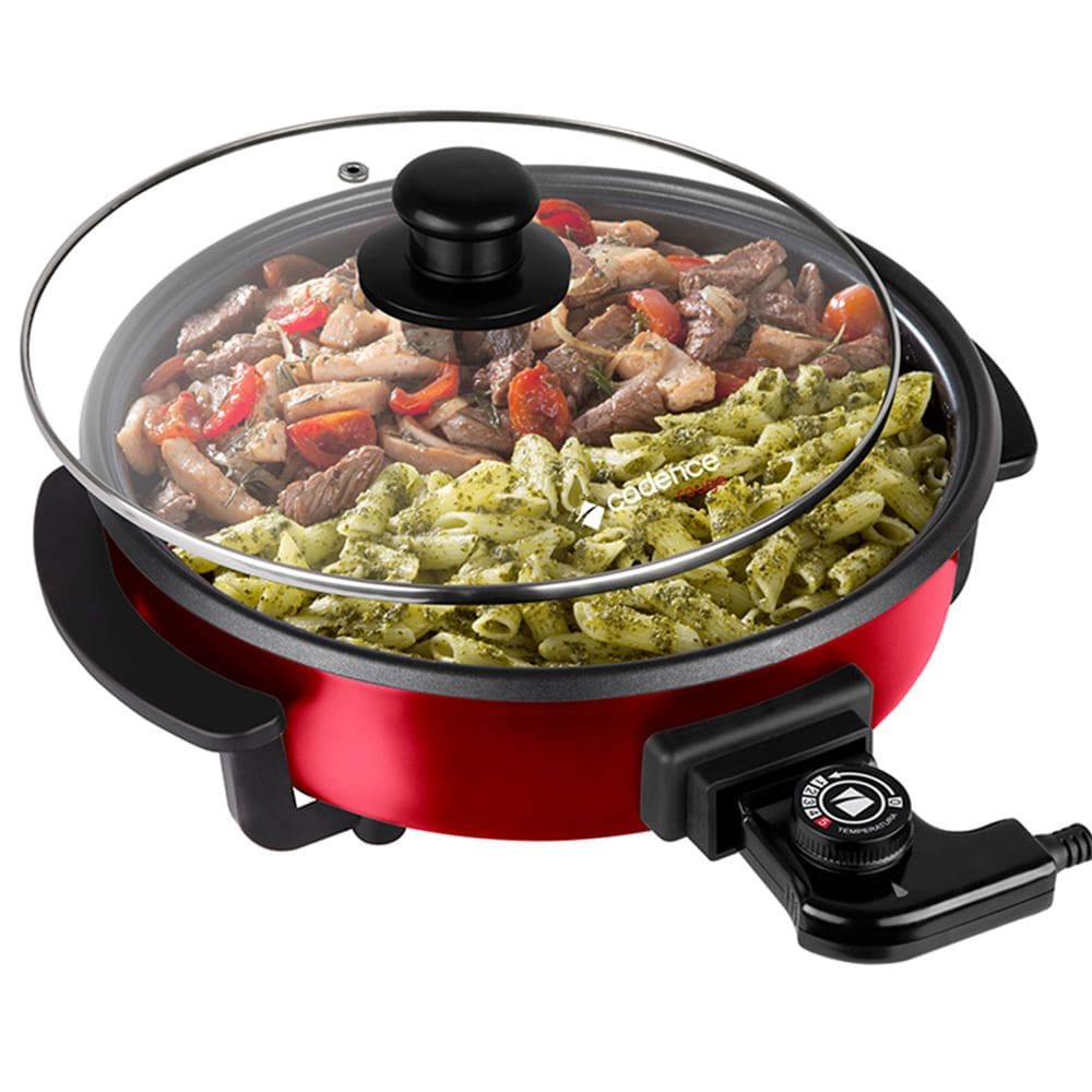 Panela Elétrica Cadence Multifuncional Rouge 30cm 127V Vermelho