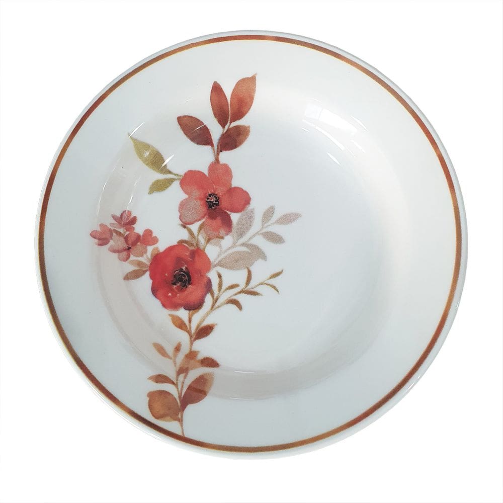 Prato Fundo de Cerâmica Estampa Donna Chá Das 5 21,5cm 1 Unidade - Biona 140515