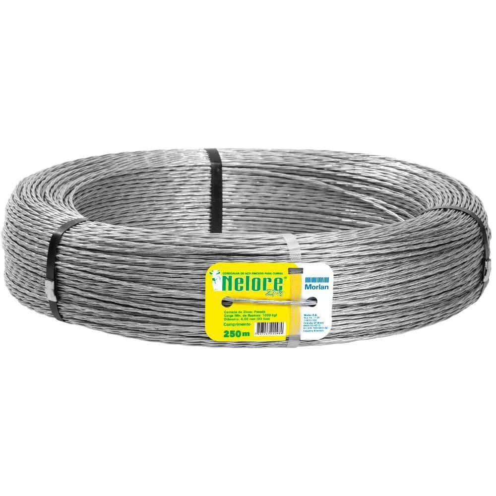 Cordoalha Nelore Morlan ZN3® 250mt - 3 Fios Zincados