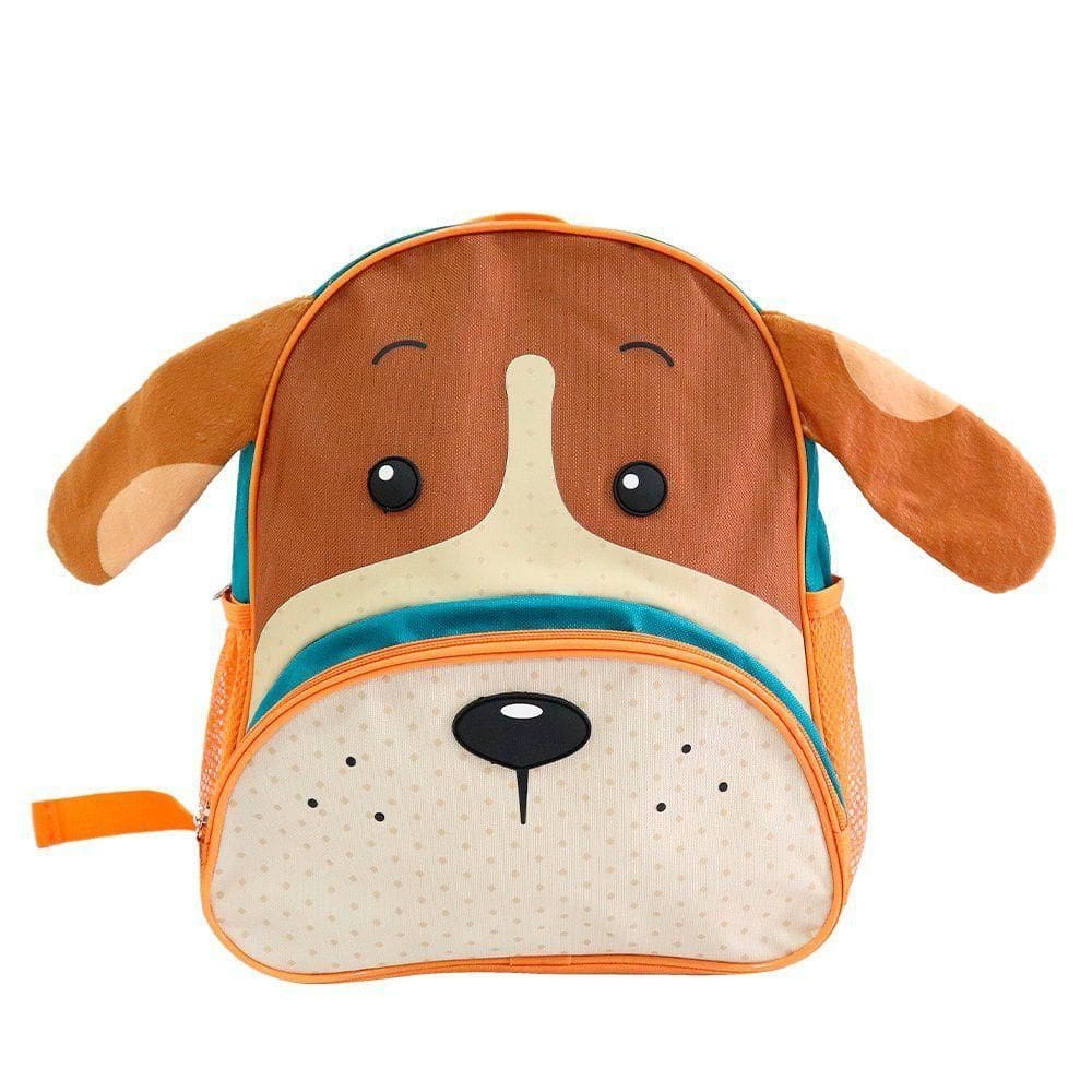 Mochila Infantil Cachorro Laranja Com Alças 10l