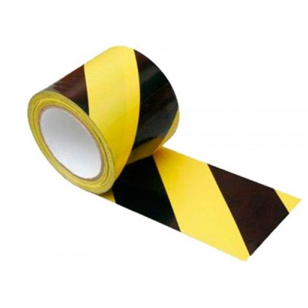 Fita Adesiva Para Demarcação Zebrada 48 mm x 30 mts