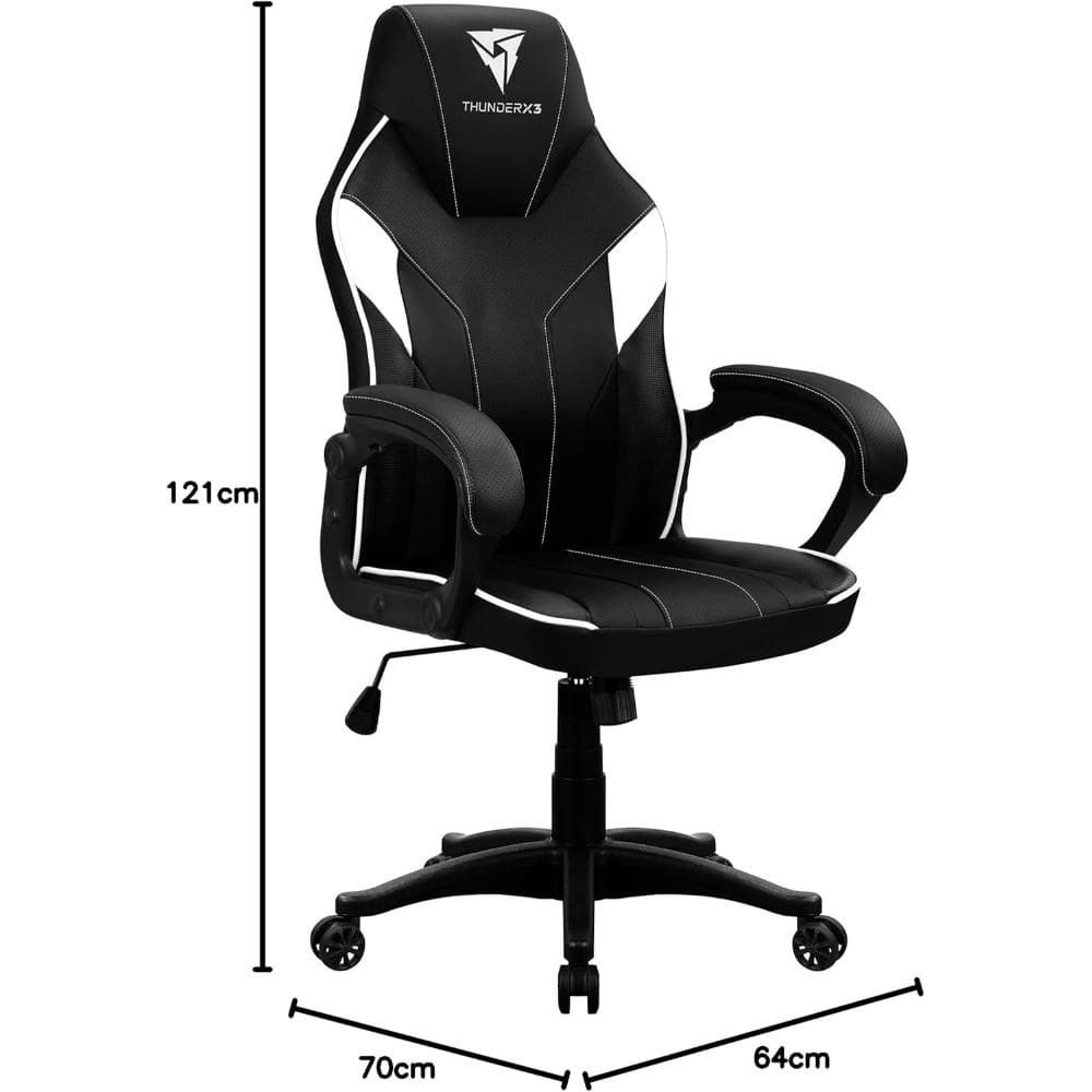 Cadeira Thunderx3 Ec1 Br Black White