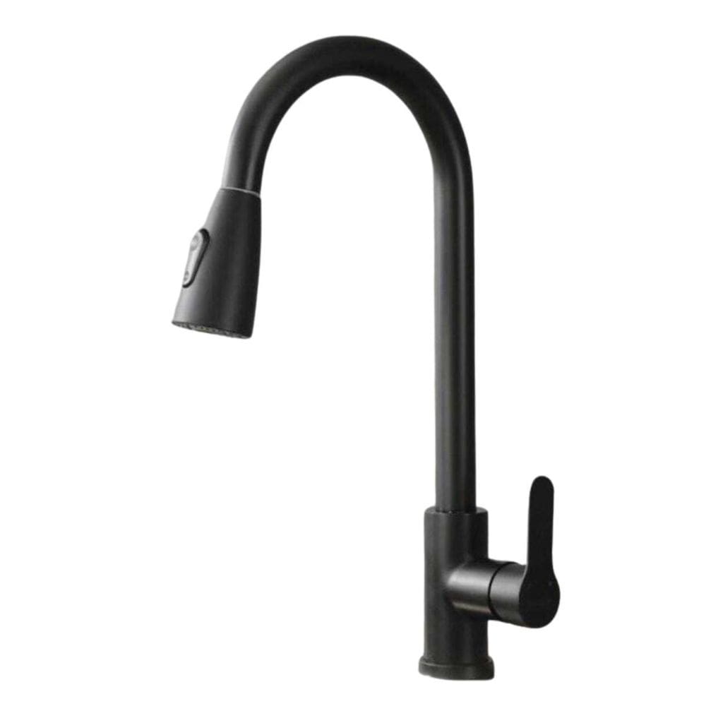 Torneira Extensível Monocomando Mesa Aço Inox Preta