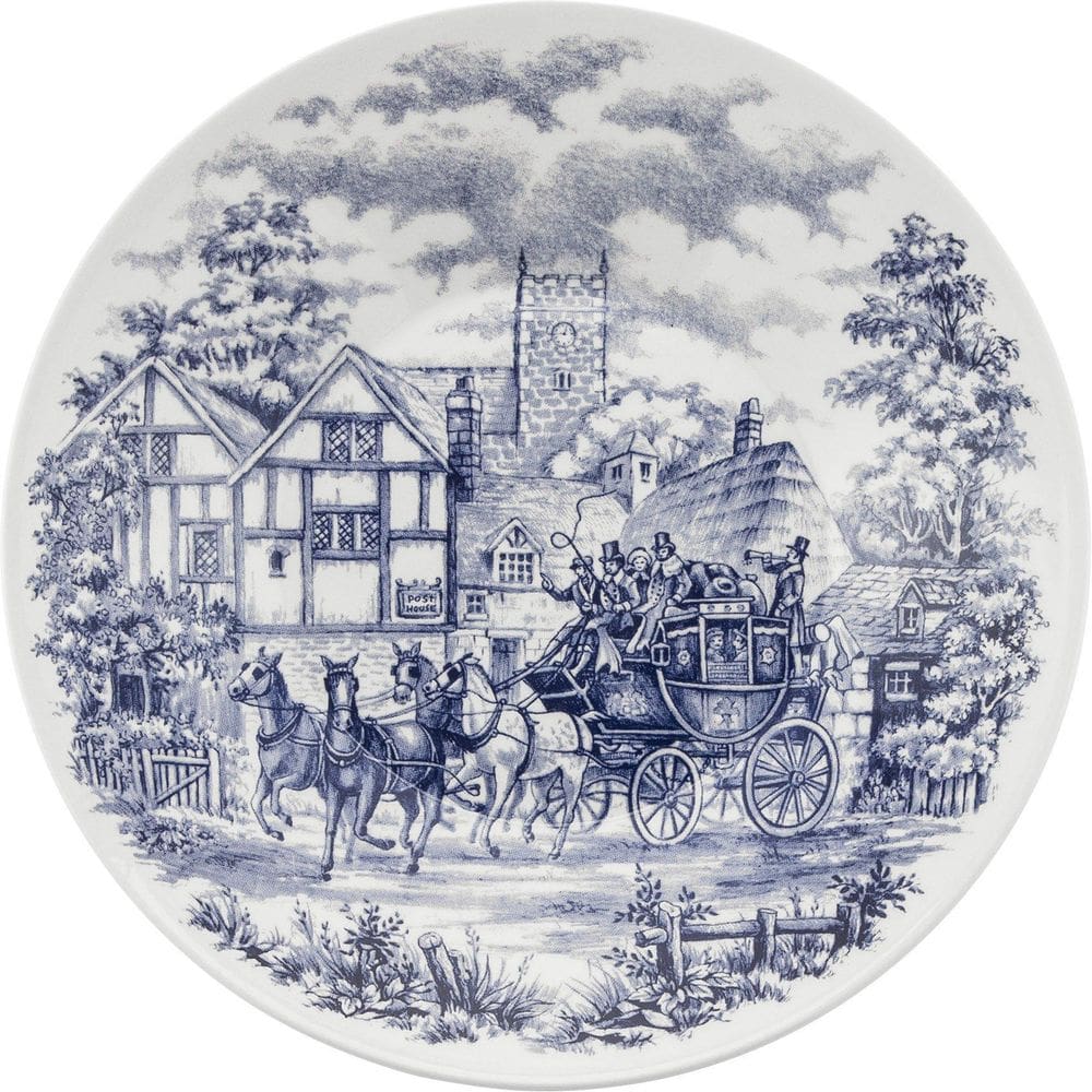 Kit 12 Pratos Fundos Biona Cena Inglesa Oxford Cerâmica 22C