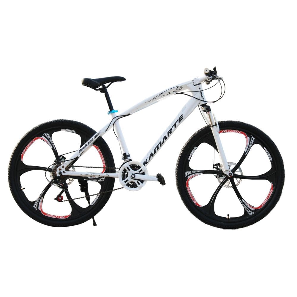 Bicicleta Aro 26 Leopard Branco Bike Roda Liga Magnésio Aço